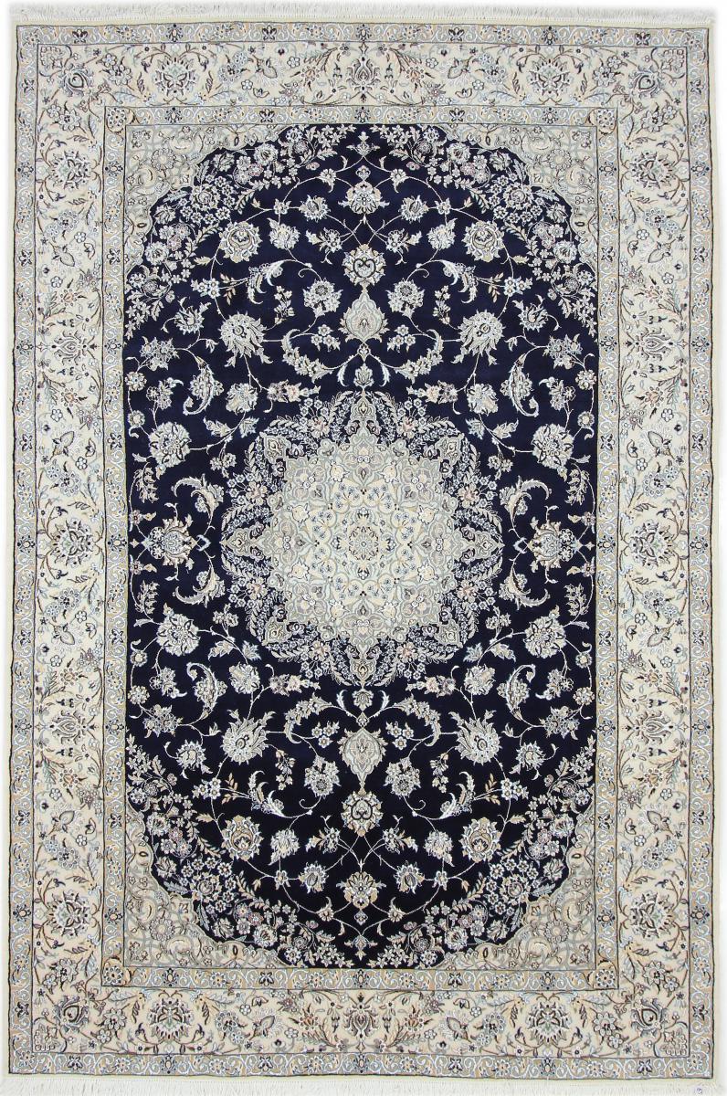 Persian Rug Nain 9La 10'2"x6'10" 10'2"x6'10", Persian Rug Knotted by hand