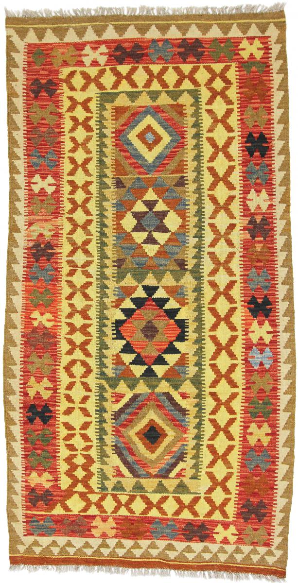Afghanischer Teppich Kelim Afghan 206x105 206x105, Perserteppich Handgewebt