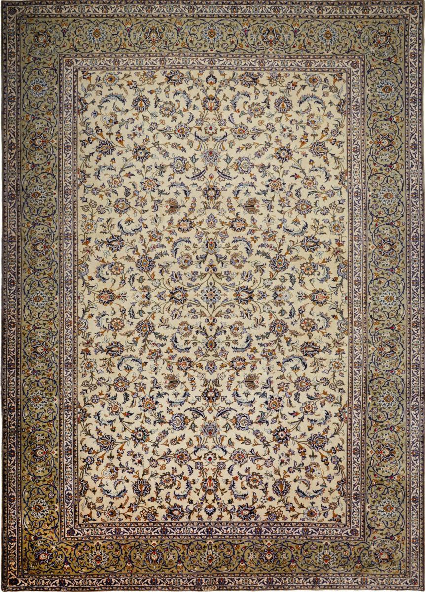 Persian Rug Keshan 13'4"x9'5" 13'4"x9'5", Persian Rug Knotted by hand