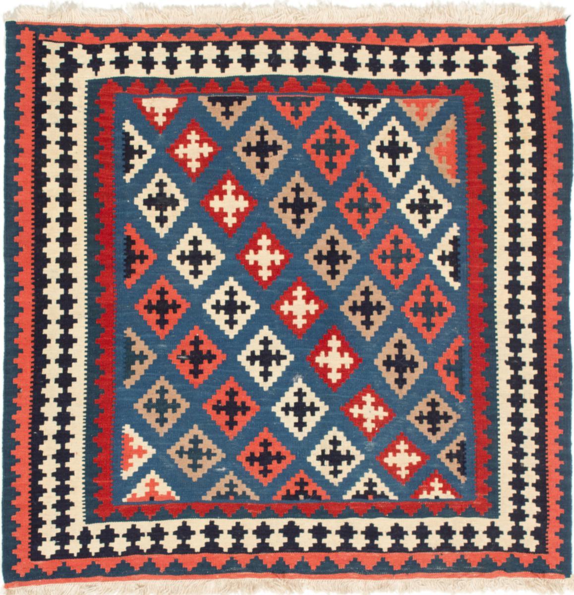  ペルシャ絨毯 キリム Fars 107x106 107x106,  ペルシャ絨毯 手織り