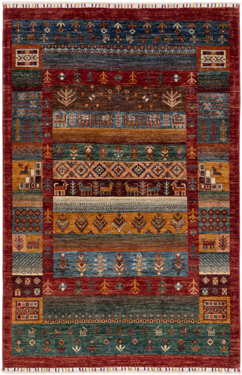 アフガンカーペット Arijana Design 186x124 186x124,  ペルシャ絨毯 手織り