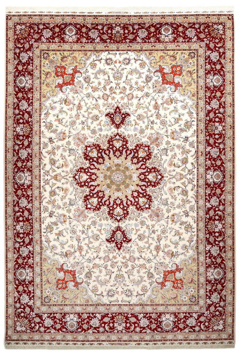 Persian Rug Tabriz 50Raj 16'6"x11'5" 16'6"x11'5", Persian Rug Knotted by hand