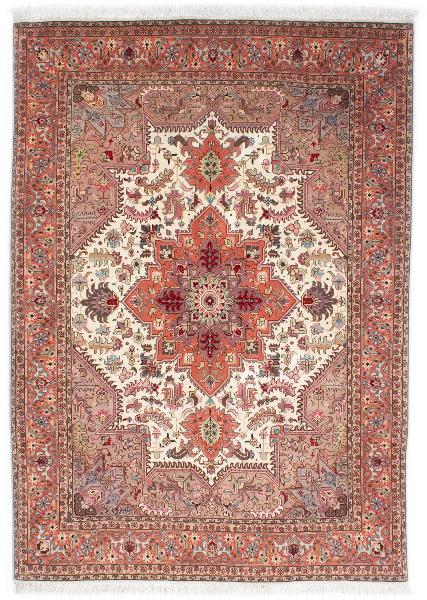 Tapis persan Tabriz 50Raj 206x161 206x161, Tapis persan Noué à la main