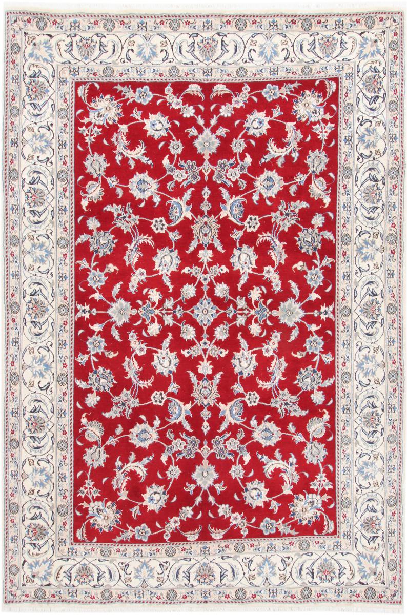 Persian Rug Nain 9'8"x6'6" 9'8"x6'6", Persian Rug Knotted by hand