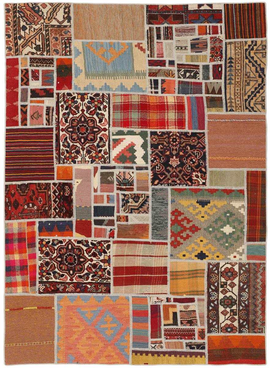 Covor persan Chilim Patchwork 199x139 199x139, Covor persan Lucrate de mână