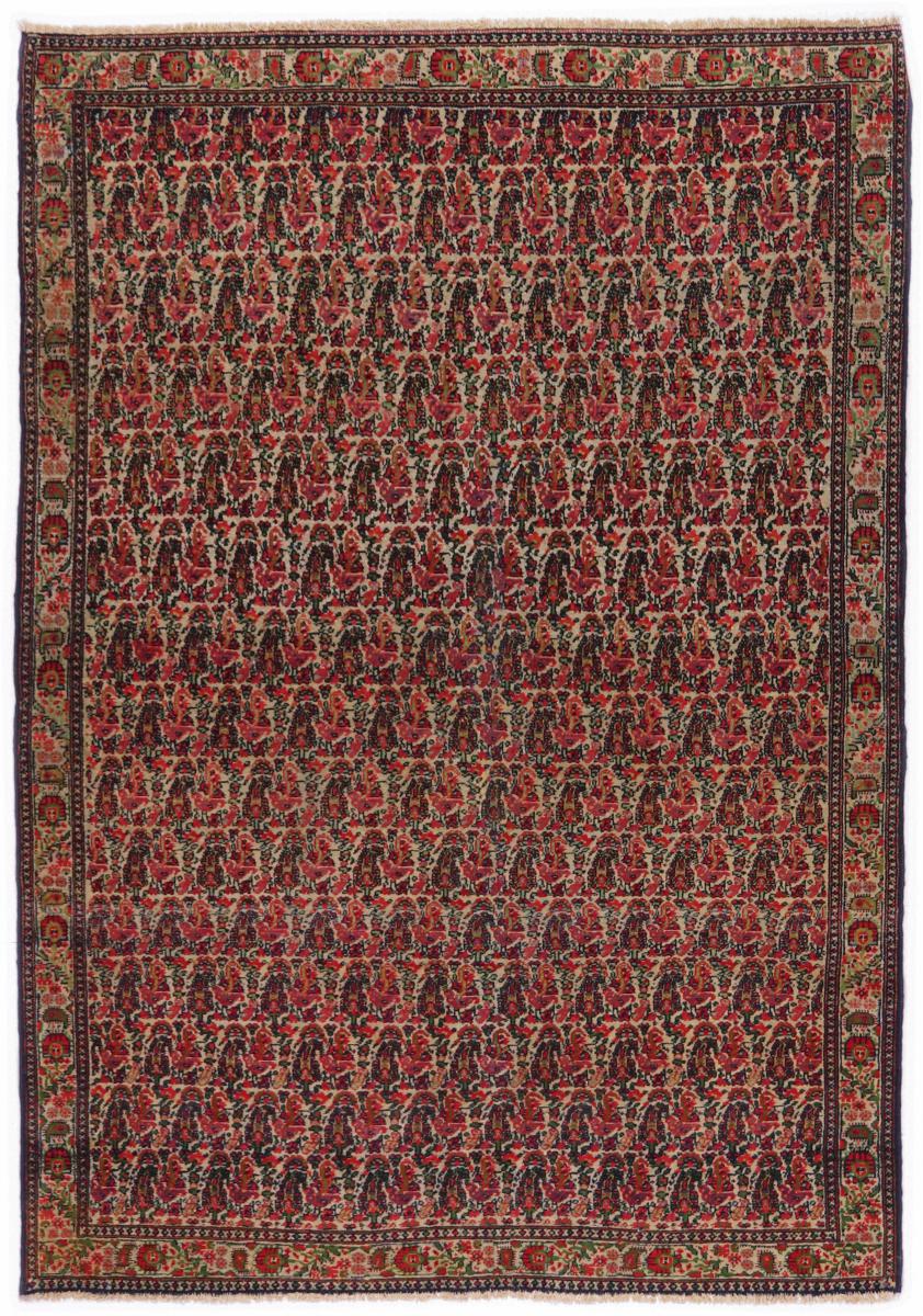Persian Rug Malayer 6'6"x4'6" 6'6"x4'6", Persian Rug Knotted by hand