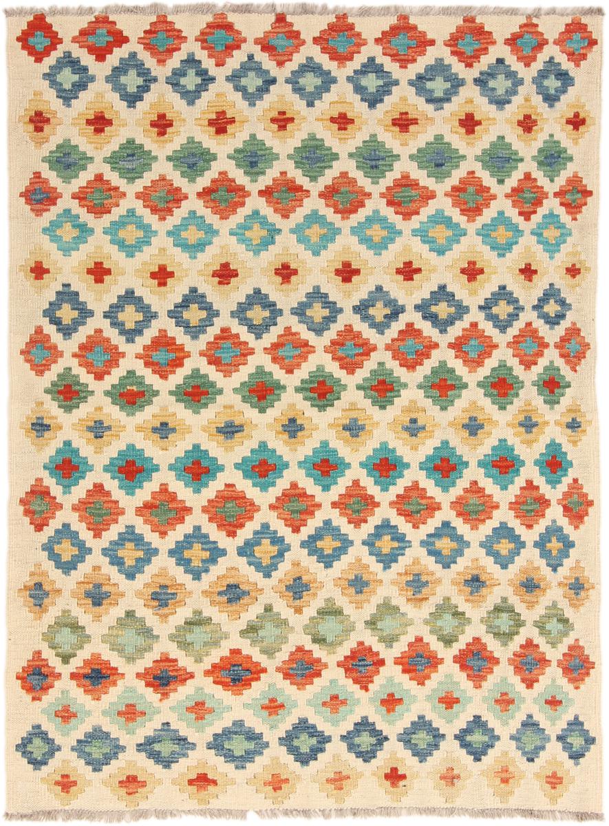 Afghan rug Kilim Afghan 4'9"x3'6" 4'9"x3'6", Persian Rug Woven by hand