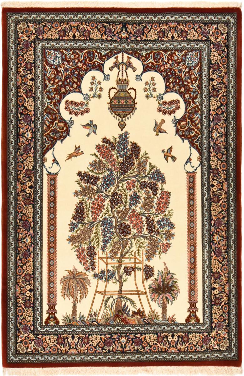 Persialainen matto Eilam Silkkiloimi 6'6"x4'5" 6'6"x4'5", Persialainen matto Solmittu käsin
