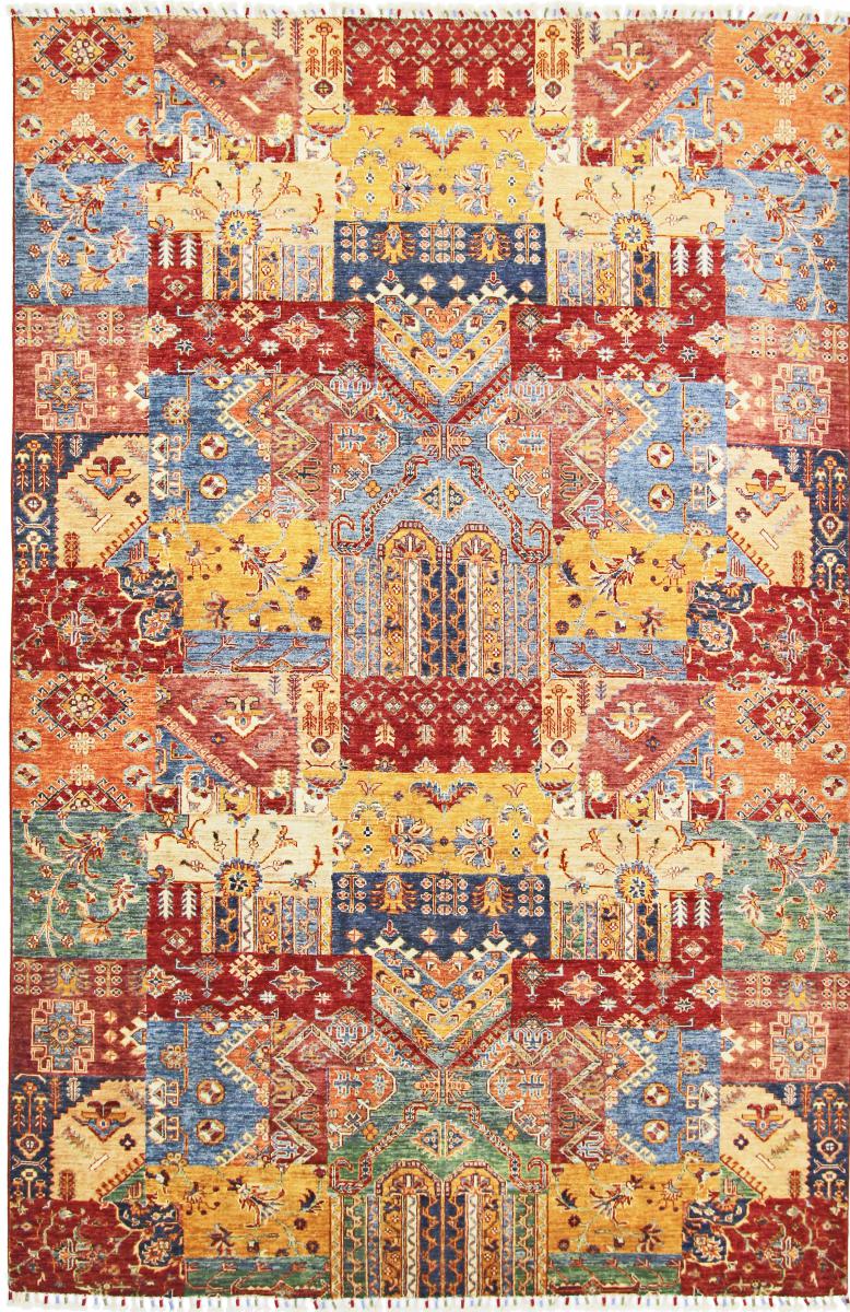 Pakistanischer Teppich Arijana Patchwork 304x201 304x201, Perserteppich Handgeknüpft