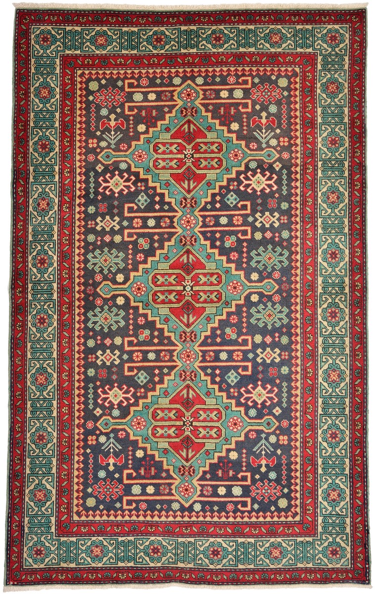 Russian rug Russia Antique 8'0"x5'0" 8'0"x5'0", Persian Rug Knotted by hand