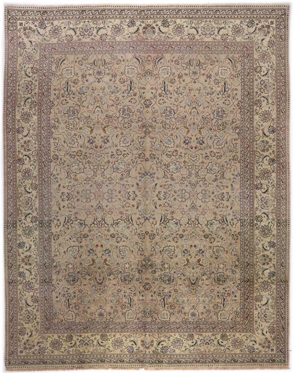 Persian Rug Vintage Tabriz 12'4"x9'8" 12'4"x9'8", Persian Rug Knotted by hand