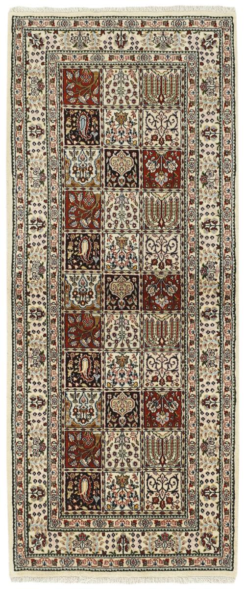 Persian Rug Moud Garden 6'3"x2'6" 6'3"x2'6", Persian Rug Knotted by hand