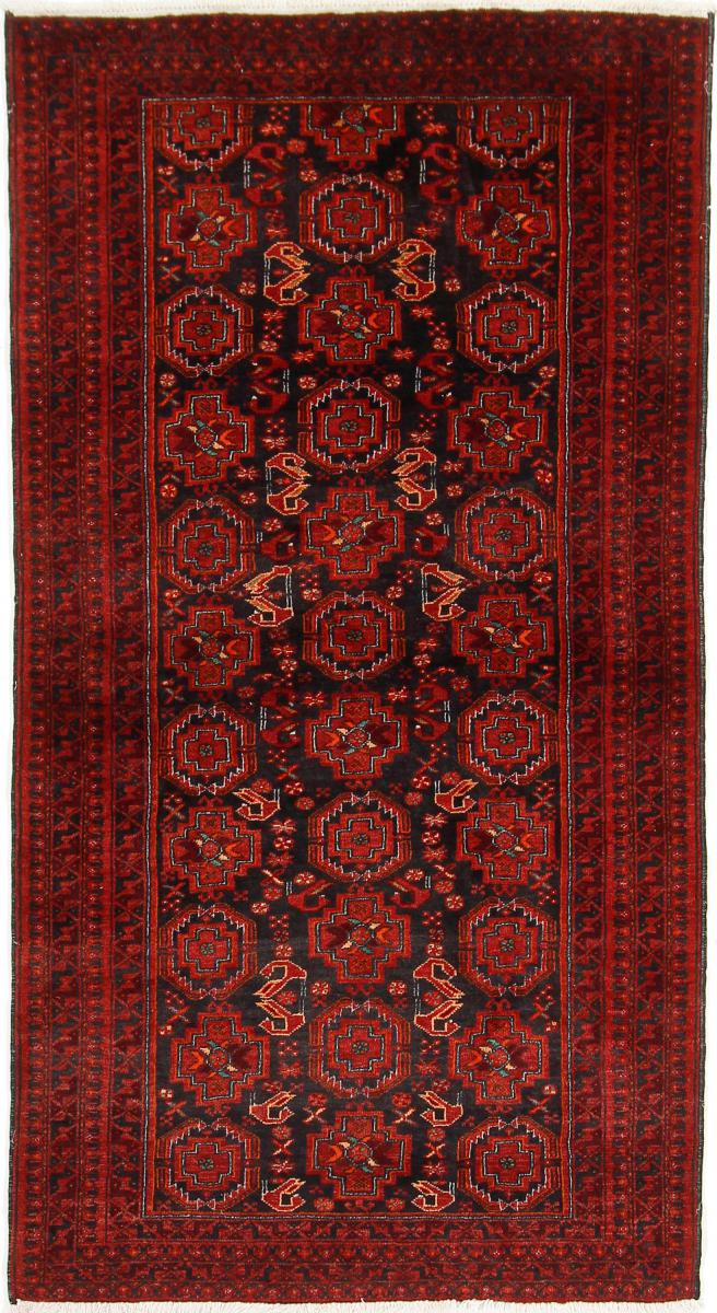 Persian Rug Baluch 6'5"x3'5" 6'5"x3'5", Persian Rug Knotted by hand