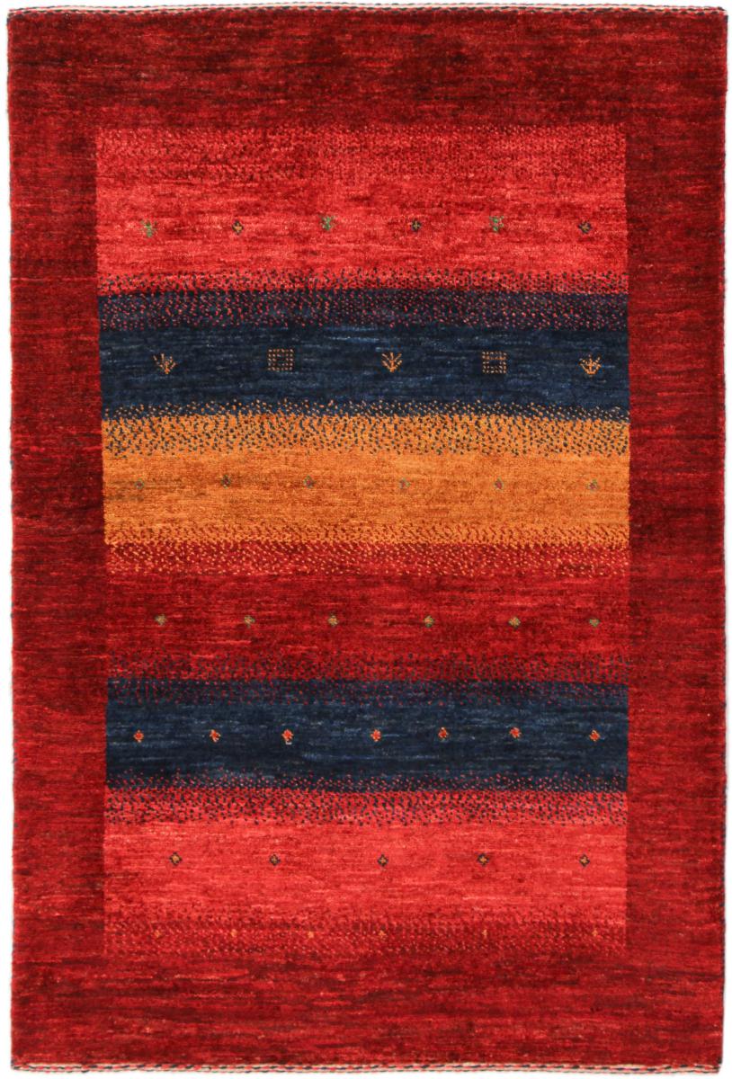 Tapis persan Persan Gabbeh Loribaft Nowbaft 121x83 121x83, Tapis persan Noué à la main