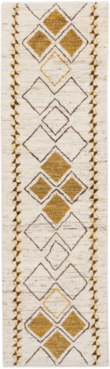 Afghanischer Teppich Berber Maroccan 9'5"x2'8" 9'5"x2'8", Perserteppich Handgeknüpft