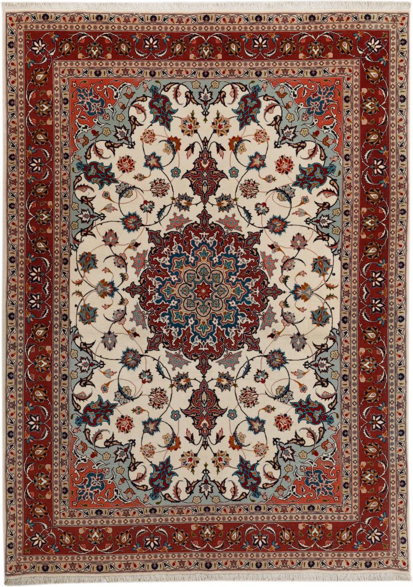 Persian Rug Tabriz 50Raj 6'9"x4'11" 6'9"x4'11", Persian Rug Knotted by hand
