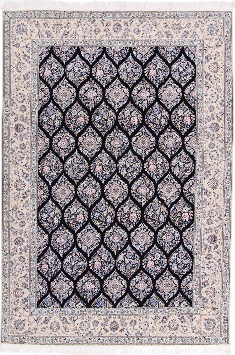  ペルシャ絨毯 ナイン 6La 10'1"x6'11" 10'1"x6'11",  ペルシャ絨毯 手織り