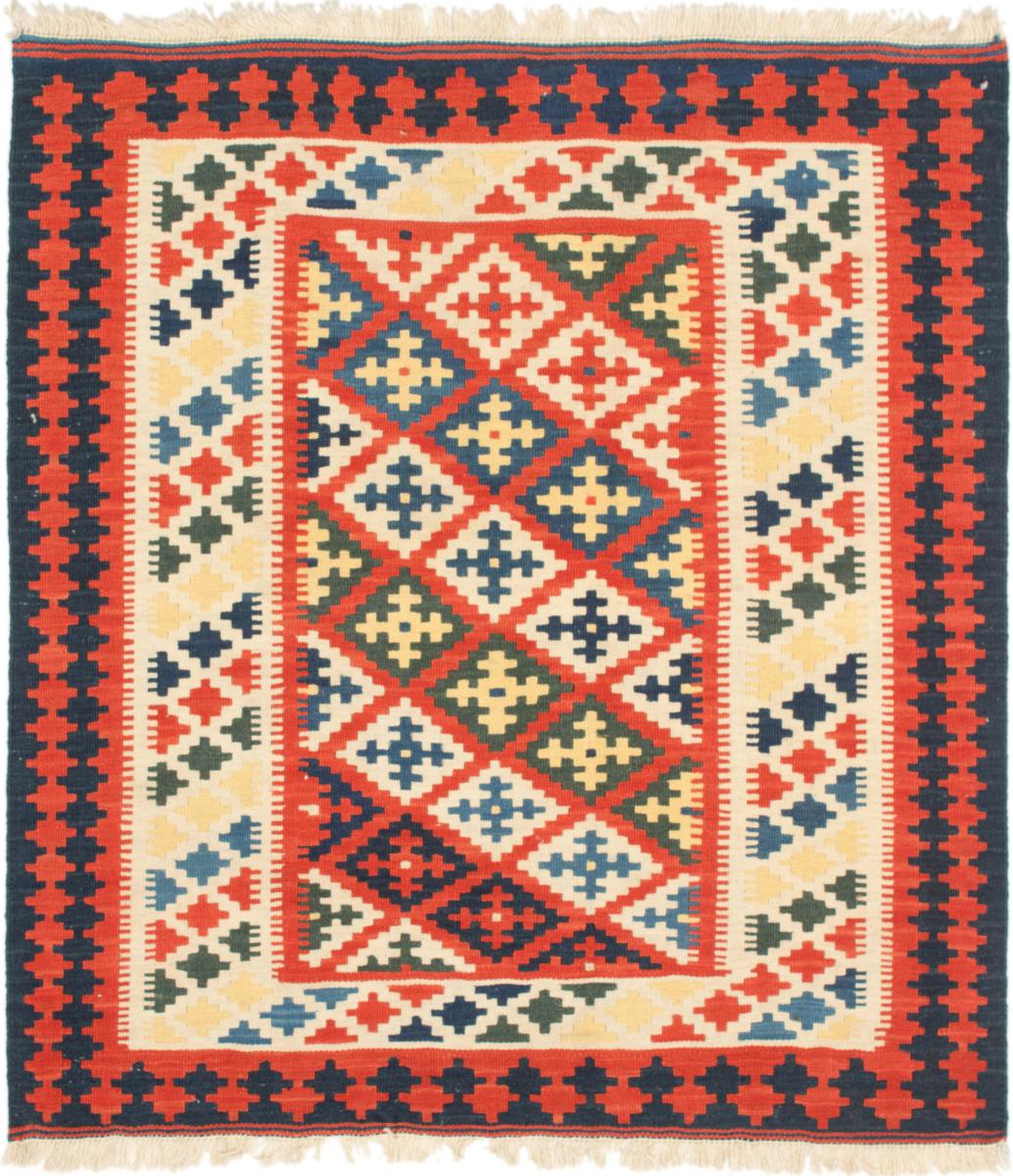  ペルシャ絨毯 キリム Fars 106x99 106x99,  ペルシャ絨毯 手織り