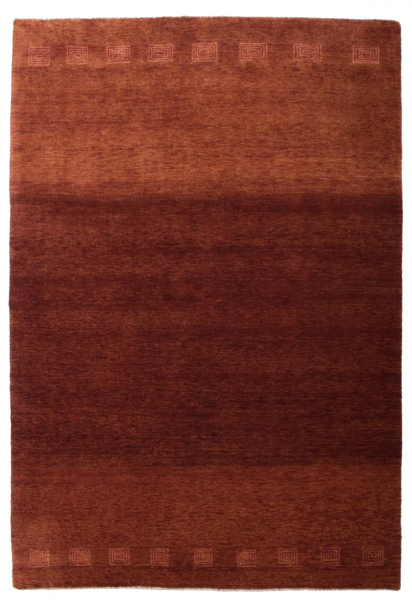 Indo rug Gabbeh Loribaft Silk Touch 6'8"x4'6" 6'8"x4'6", Persian Rug Knotted by hand