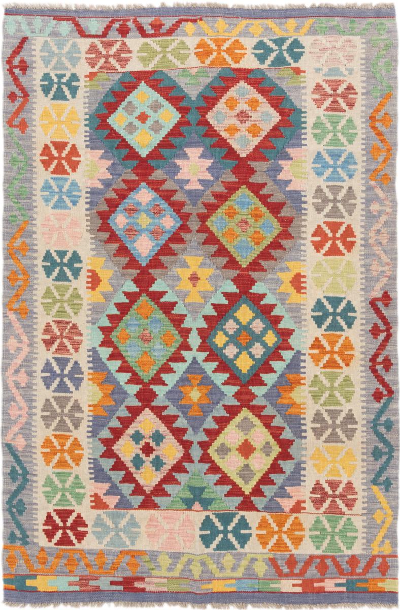 Afghanischer Teppich Kelim Afghan 186x123 186x123, Perserteppich Handgewebt