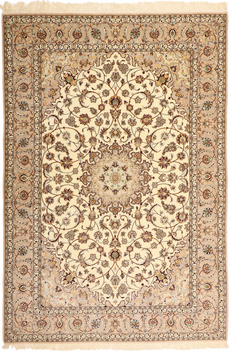 Perserteppich Isfahan Seidenkette 227x154 227x154, Perserteppich Handgeknüpft