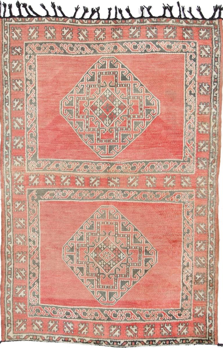 Moroccan Rug Berber Maroccan Vintage 6'10"x4'8" 6'10"x4'8", Persian Rug Knotted by hand