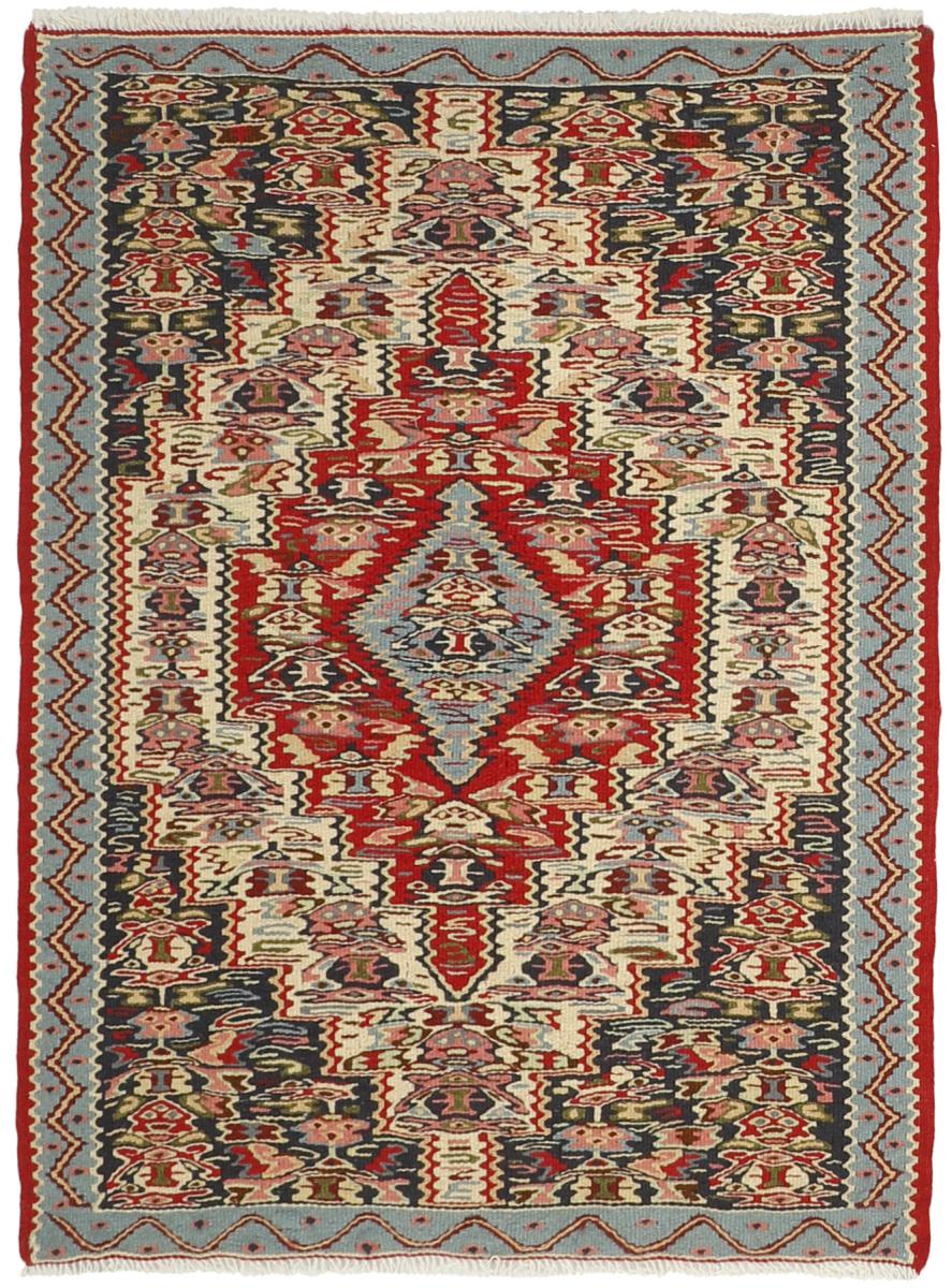 Persian Rug Kilim Senneh 101x75 101x75, Persian Rug Knotted by hand