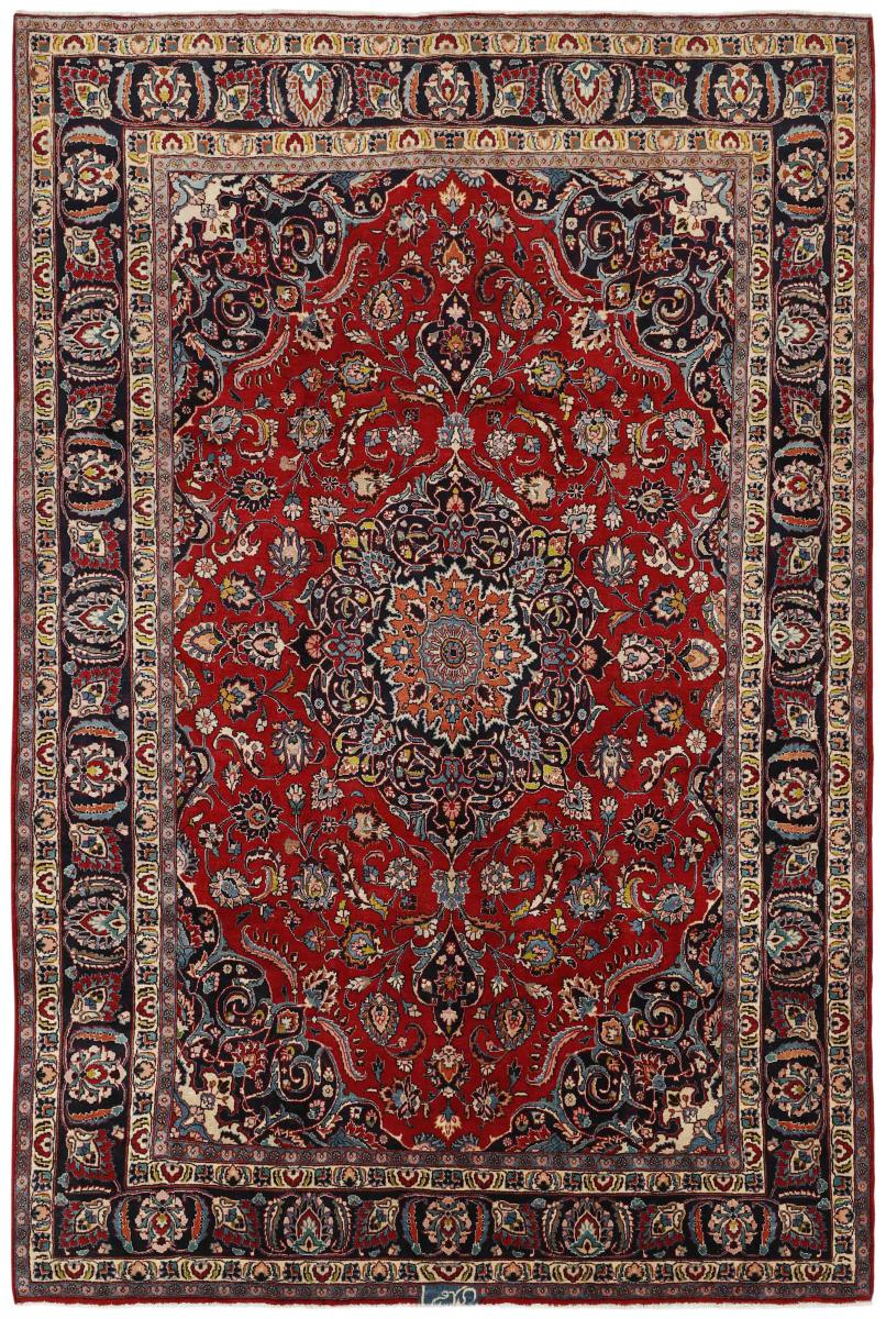 Persian Rug Mashad 12'2"x8'1" 12'2"x8'1", Persian Rug Knotted by hand