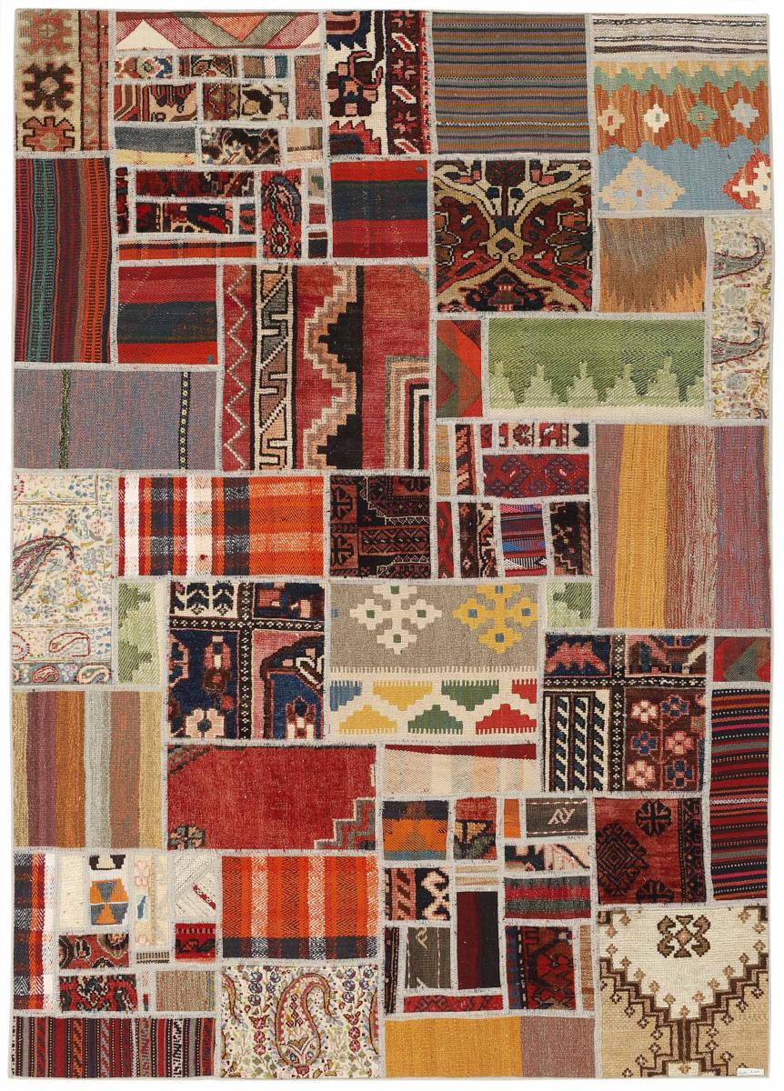 Persian Rug Kilim Patchwork 201x139 201x139, Persian Rug Woven by hand