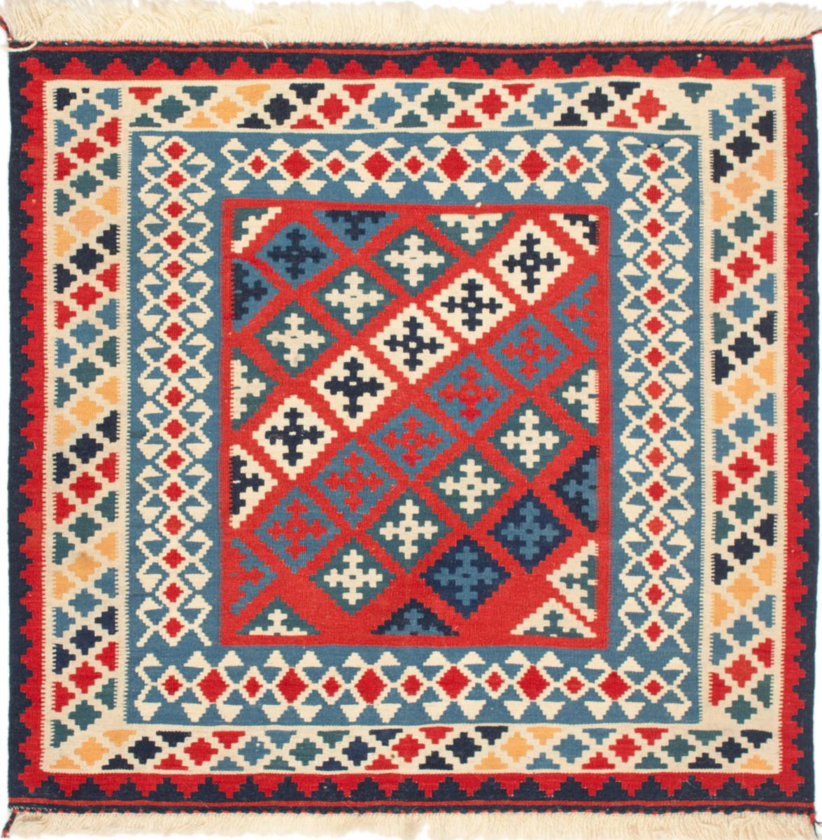 Tappeto persiano Kilim Fars 106x102 106x102, Tappeto persiano Tessuto a mano