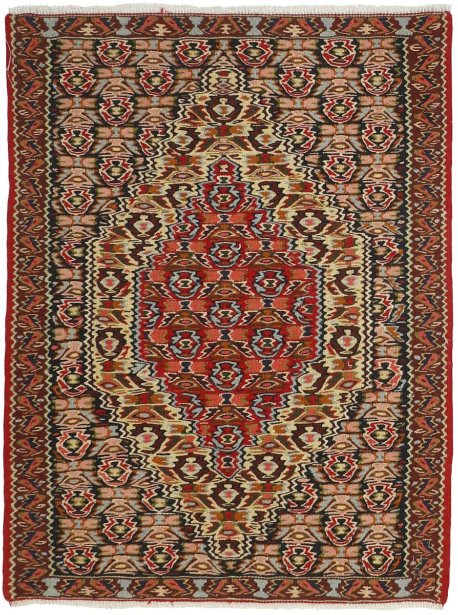 Persian Rug Kilim Senneh 3'2"x2'4" 3'2"x2'4", Persian Rug Knotted by hand