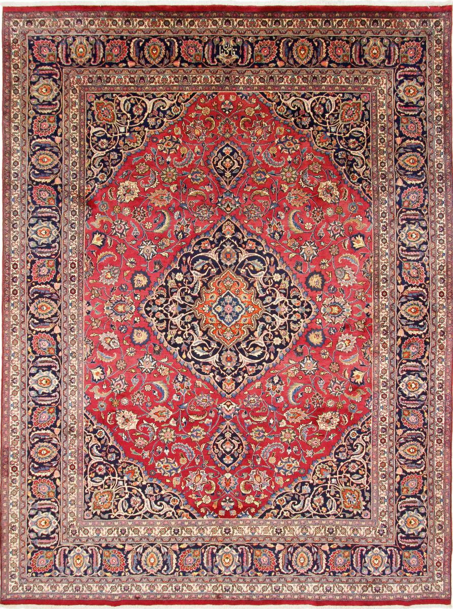  ペルシャ絨毯 Mashhad 署名済み 397x297 397x297,  ペルシャ絨毯 手織り
