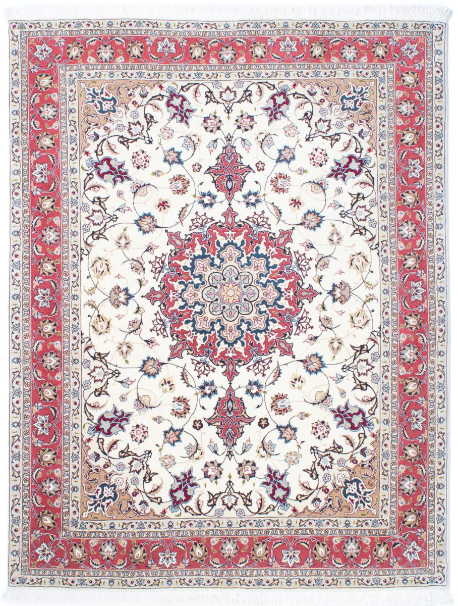 Persian Rug Tabriz 50Raj 6'6"x5'1" 6'6"x5'1", Persian Rug Knotted by hand