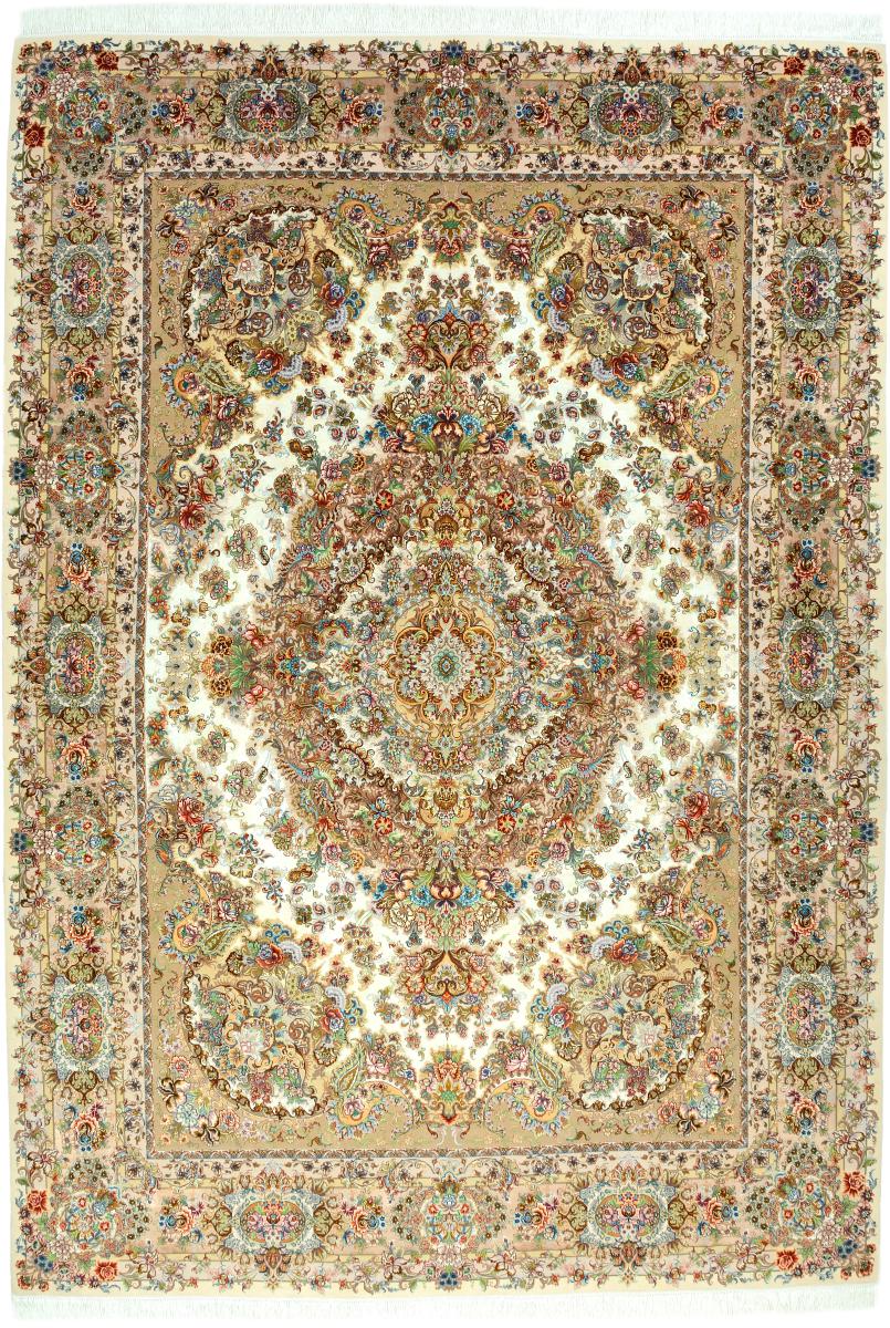 Persian Rug Tabriz 50Raj 11'11"x8'4" 11'11"x8'4", Persian Rug Knotted by hand