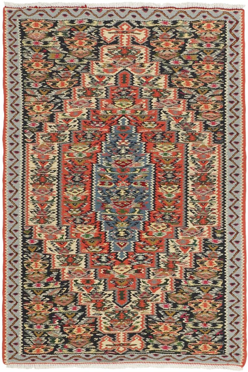 Persian Rug Kilim Senneh 3'5"x2'4" 3'5"x2'4", Persian Rug Knotted by hand