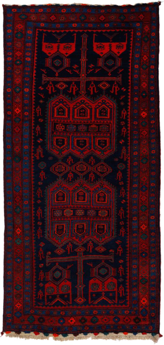 Persian Rug Kordi 10'1"x4'9" 10'1"x4'9", Persian Rug Knotted by hand
