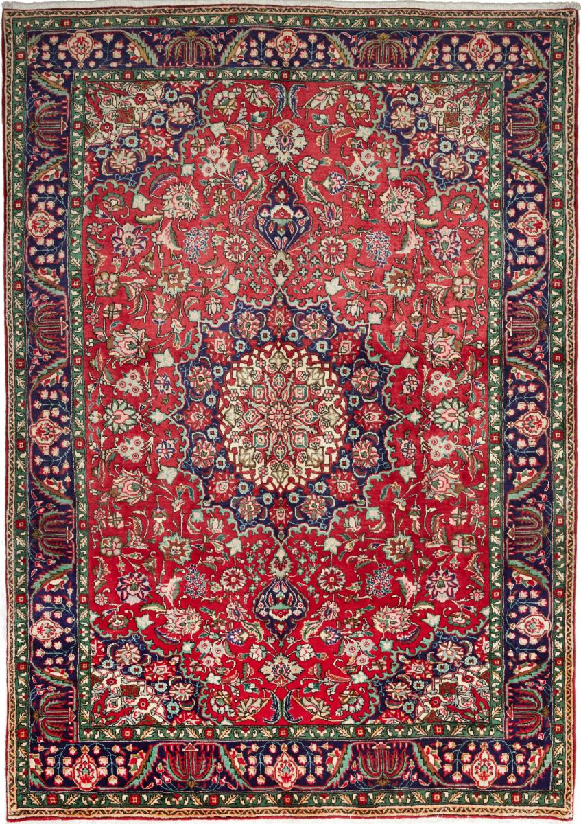 Persian Rug Tabriz 9'1"x6'8" 9'1"x6'8", Persian Rug Knotted by hand