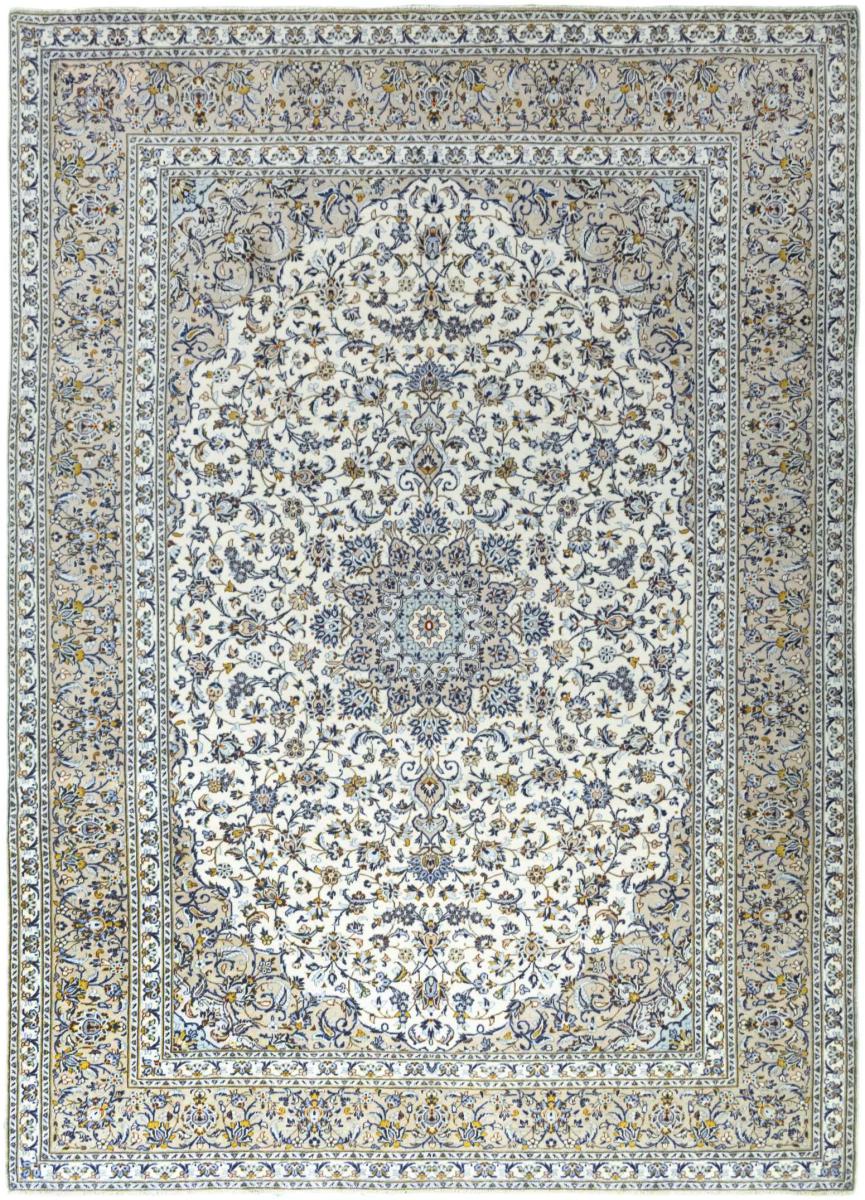 Tapis persan Kashan 394x285 394x285, Tapis persan Noué à la main