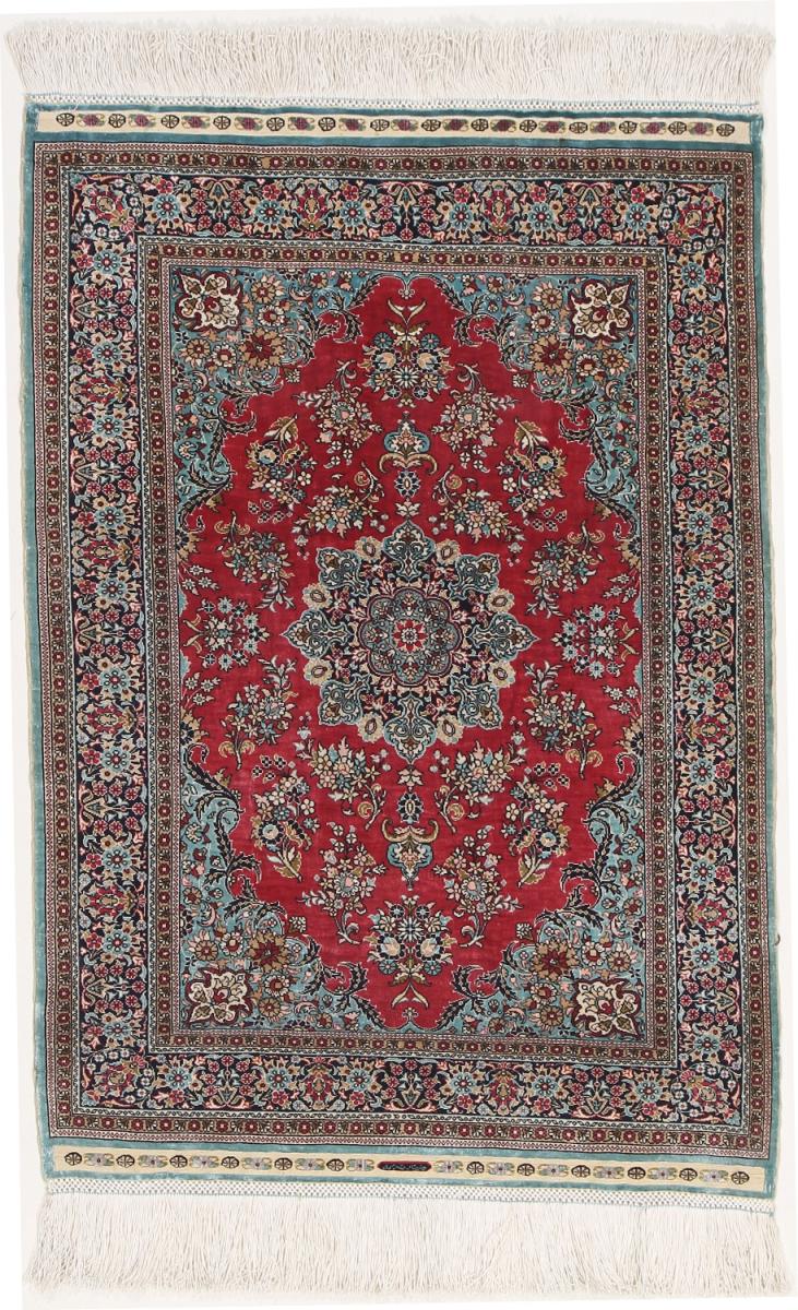  Hereke Soie 77x54 77x54, Tapis persan Noué à la main