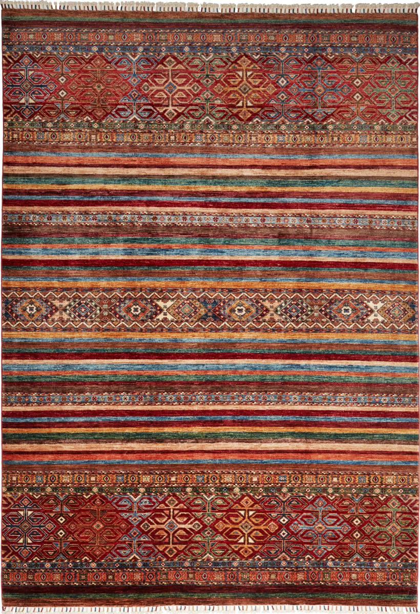 Pakistani rug Arijana Shaal 9'7"x6'9" 9'7"x6'9", Persian Rug Knotted by hand