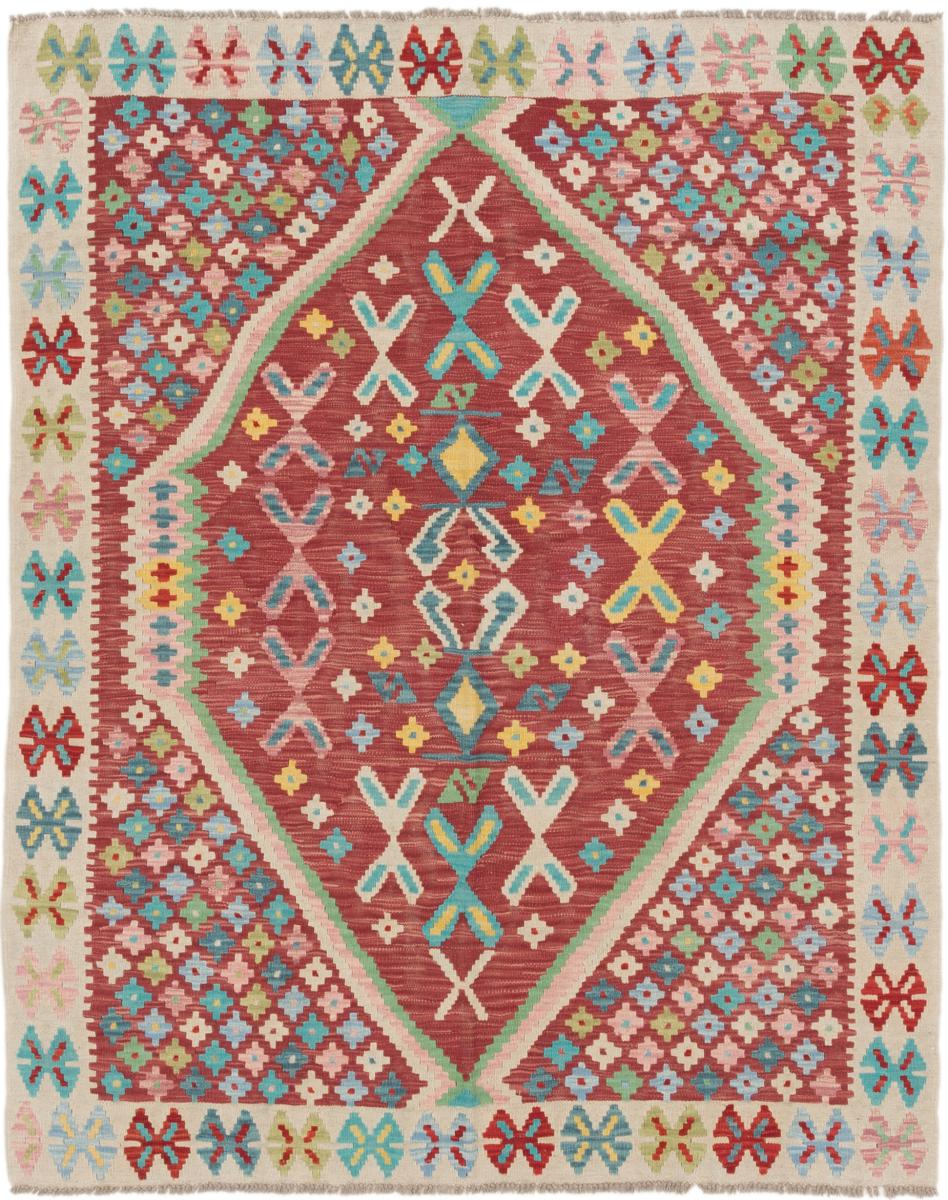 Afghanischer Teppich Kelim Afghan 190x156 190x156, Perserteppich Handgewebt