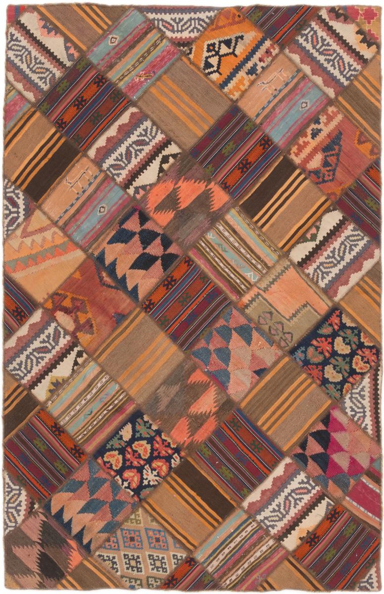 Persian Rug Kilim Patchwork 210x132 210x132, Persian Rug Woven by hand