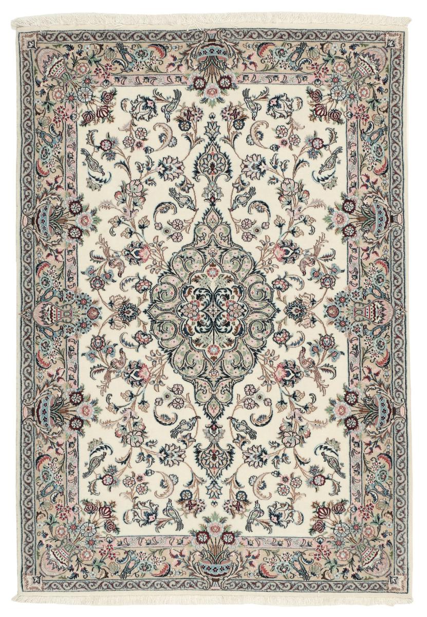  ペルシャ絨毯 イスファハン 絹の縦糸 161x106 161x106,  ペルシャ絨毯 手織り