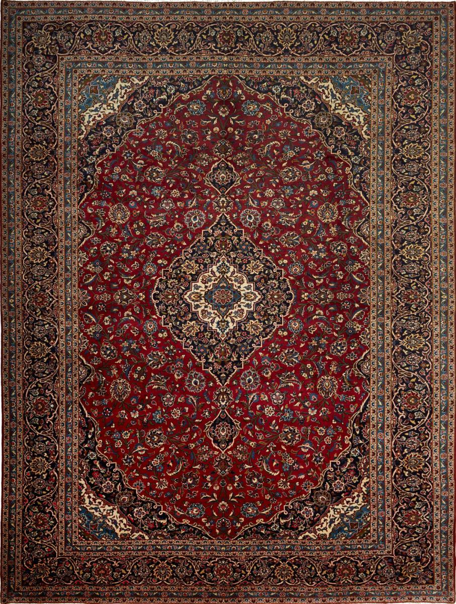 Perzsa szőnyeg Kashan 13'1"x9'10" 13'1"x9'10", Perzsa szőnyeg Kézzel csomózva