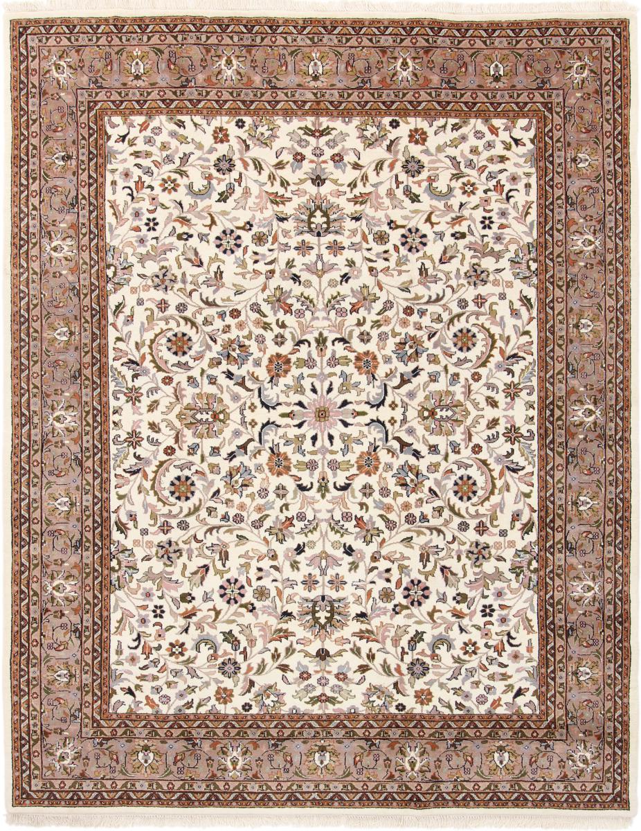 Indo rug Tabriz 10'2"x8'4" 10'2"x8'4", Persian Rug Knotted by hand