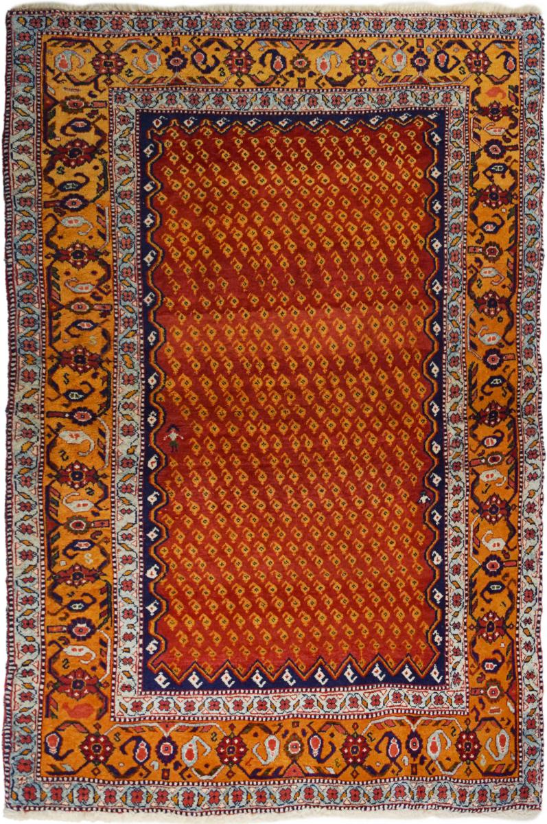  ペルシャ絨毯 ペルシャ ギャッベ ペルシャ ロリbaft 4'9"x3'4" 4'9"x3'4",  ペルシャ絨毯 手織り