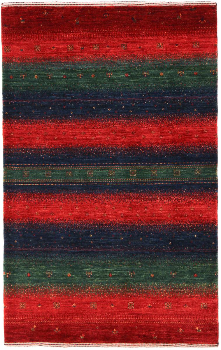 Tapis persan Persan Gabbeh Loribaft Nowbaft 130x83 130x83, Tapis persan Noué à la main