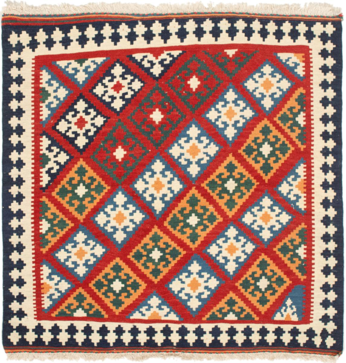 Persialainen matto Kelim Fars 101x96 101x96, Persialainen matto kudottu