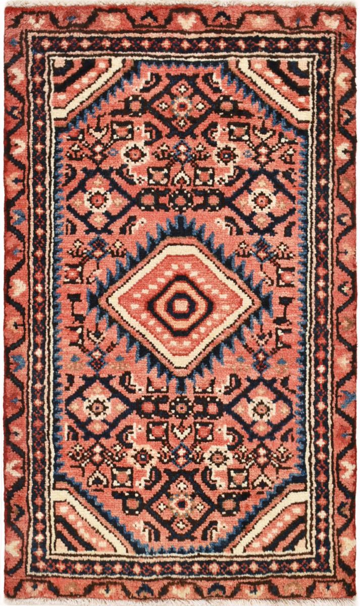 Persian Rug Hamadan 93x56 93x56, Persian Rug Knotted by hand