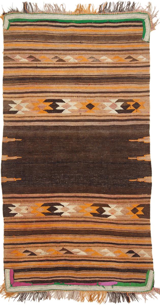 Tapete afegão Kilim Afegão Antigo 196x106 196x106, Tapete persa Tecido à mão